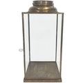  Lanterna In Vetro E Metallo Di Design Moderno Stile Vintage Portacandela Ottone Antico