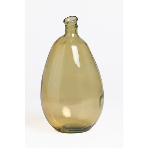  SKLUM Vaso In Vetro Riciclato 46 Cm Boyte Giallo Ocra
