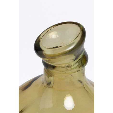  SKLUM Vaso In Vetro Riciclato 46 Cm Boyte Giallo Ocra
