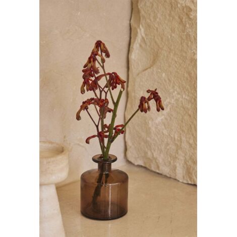  SKLUM Vaso In Vetro Riciclato Pussa 12 Cm Grigio Talpa