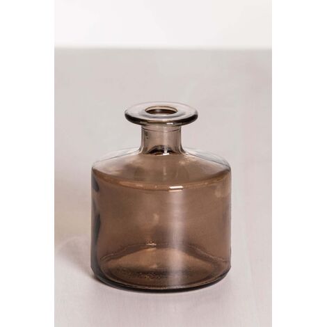  SKLUM Vaso In Vetro Riciclato Pussa 12 Cm Grigio Talpa