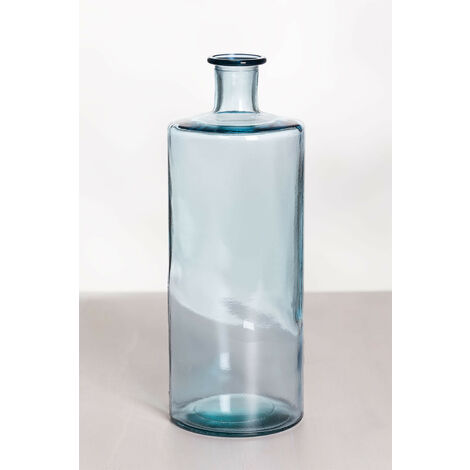  SKLUM Vaso In Vetro Riciclato 40,5 Cm Pussa Blu Celeste