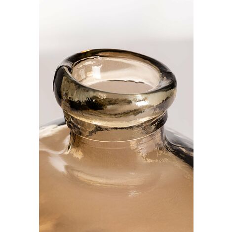  SKLUM Vaso In Vetro Riciclato 33 Cm Jound Marrone Grano
