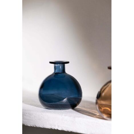  SKLUM Vaso In Vetro Riciclato Endon Blu Pacífico