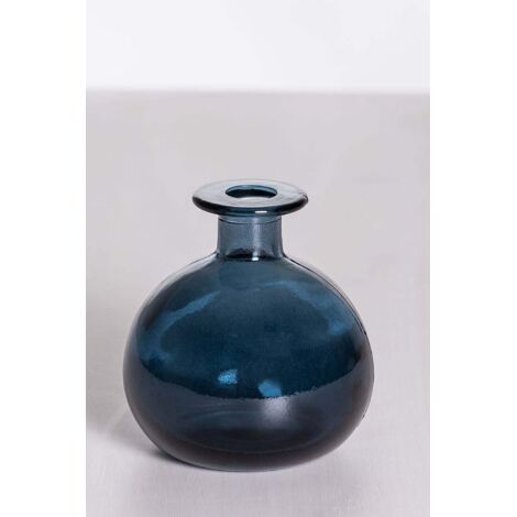  SKLUM Vaso In Vetro Riciclato Endon Blu Pacífico