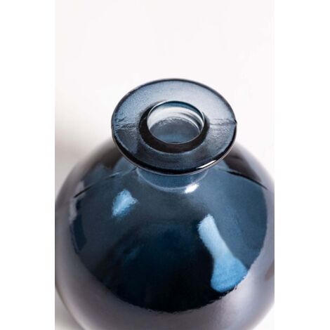  SKLUM Vaso In Vetro Riciclato Endon Blu Pacífico