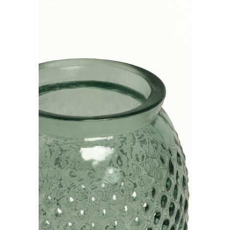  SKLUM Vaso In Vetro Riciclato 44 Cm Dinte Verde Acquamarina