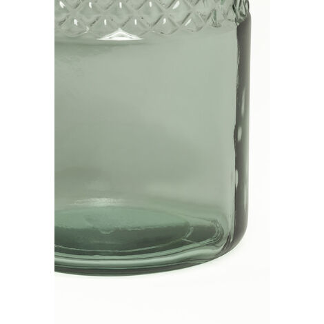  SKLUM Vaso In Vetro Riciclato 44 Cm Dinte Verde Acquamarina