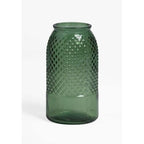  SKLUM Vaso In Vetro Riciclato 27,5 Cm Dinte Verde Felce