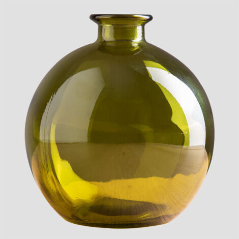  SKLUM Vaso In Vetro Riciclato Kimma Verde Fogliame