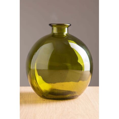  SKLUM Vaso In Vetro Riciclato Kimma Verde Fogliame