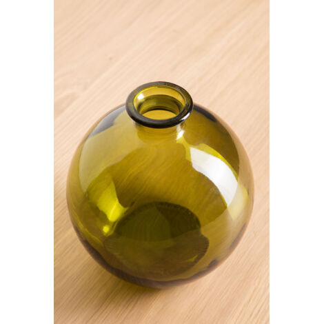  SKLUM Vaso In Vetro Riciclato Kimma Verde Fogliame