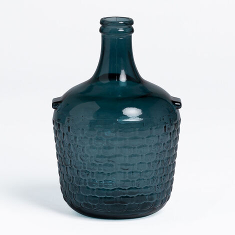  SKLUM Damigiana In Vetro Riciclato Raffas 4 L Blu Pacífico