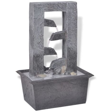  Hommoo Fontana Da Interno Con LED In Poliresina VD08799