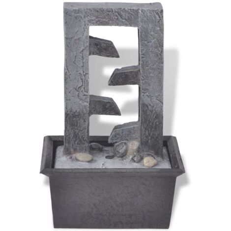  Hommoo Fontana Da Interno Con LED In Poliresina VD08799