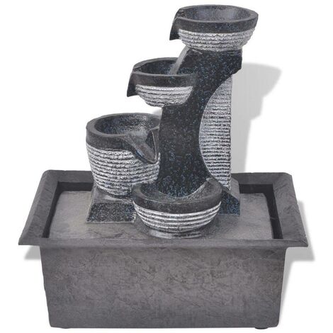  Hommoo Fontana Da Interno Con Luci A LED In Poliresina VD08800