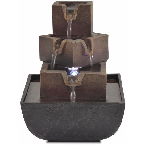  Hommoo Fontana Da Interni Con Luce A LED In Poliresina VD09998