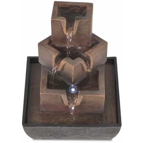  Hommoo Fontana Da Interni Con Luce A LED In Poliresina VD09998