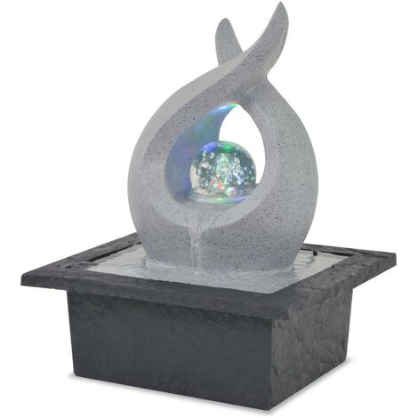  Hommoo Fontana Da Interni Con Luce A LED In Poliresina VD10001