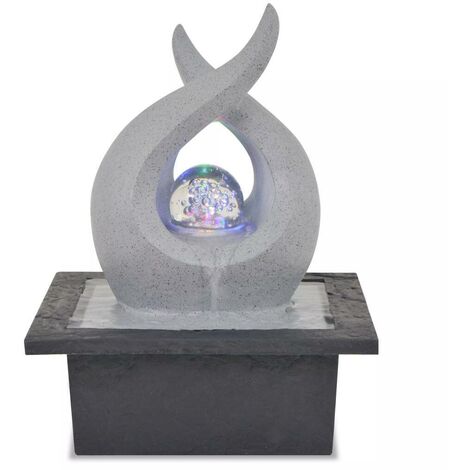  Hommoo Fontana Da Interni Con Luce A LED In Poliresina VD10001