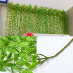  2pcs Pianta Artificiale Appesa, 95 Cm Piante Artificiali Edera Foglie Di Salice Piante Di Plastica, Matrimonio Giardino Appeso Pianta Di Vite Decorazione -A