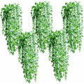  Piante Verdi Artificiali, 5 Pezzi Da 90 Cm Di Edera Finta Da Appendere Alla Decorazione Di Foglie Di Clorella Verde