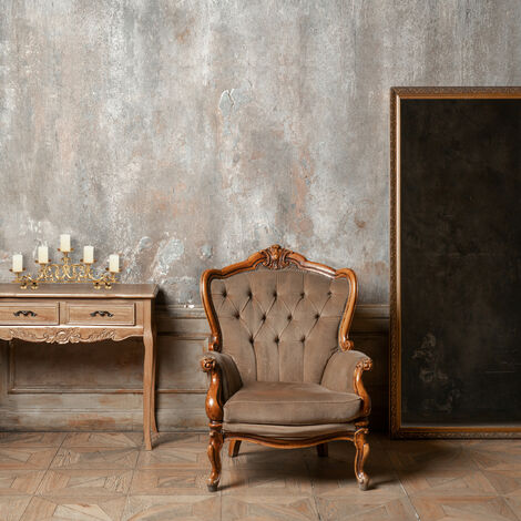  Relaxdays Portacandele Antico, A 5 Bracci, Candelabro, Shabby Chic, In Ghisa, Vintage, HxLxP: 20 X 59 X 9,5 Cm, Oro