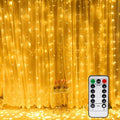  Tenda Luminosa LITZEE, Lucine Per Finestre 300 LED 3m × 3m, 8 Modalità Di Illuminazione, Atmosfera Per Decorazioni Natalizie, Matrimoni, Compleanni, Balcone, Terrazza, Camera Da Letto [Classe Energeti