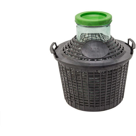  Damigiana In Vetro A Bocca Larga Per Vino, Infusi E Distillati Di Qualsiasi Genere -5 L