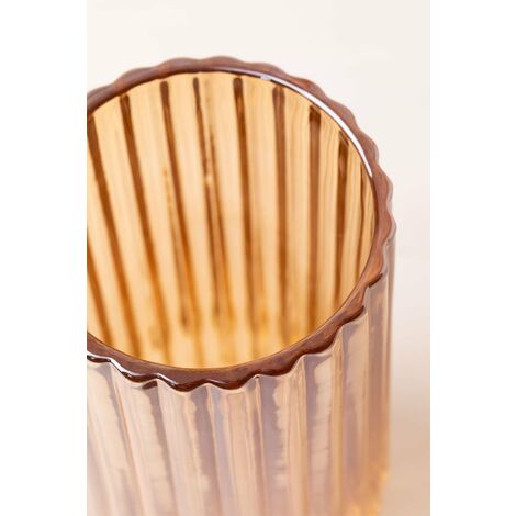  SKLUM Vaso In Vetro Inar Giallo Dorato Trasparente