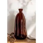  SKLUM Vaso In Vetro Riciclato 50 Cm Boyte Marrone Caramello