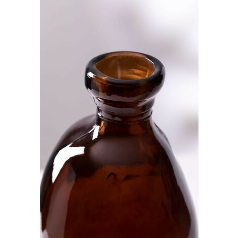  SKLUM Vaso In Vetro Riciclato 50 Cm Boyte Marrone Caramello
