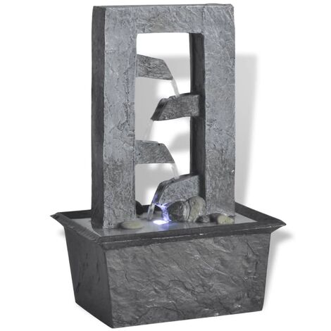  Fontana Da Interno Con LED In Poliresina