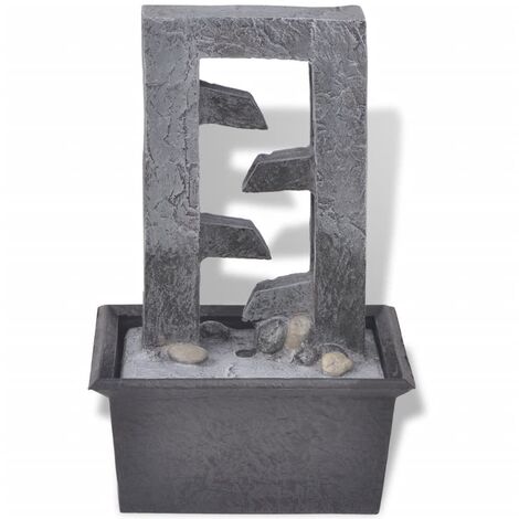  Fontana Da Interno Con LED In Poliresina