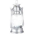  2x Lanterna LED, Lampada Decorativa Retrò Per Finestre O Da Giardino, A Batteria, Argentato