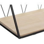 ATMOSPHERA Mensola Da Parete In Legno E Metallo 48x12x20cm