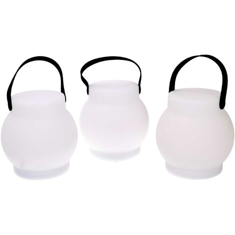  Lampada Led Plastica Ricaricabile Multicolor Tondo Cmø15h15