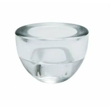 Mercury Portacandela Tondo In Vetro Trasparente Per Candela E Tealight Elegante