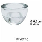 Mercury Portacandela Tondo In Vetro Trasparente Per Candela E Tealight Elegante