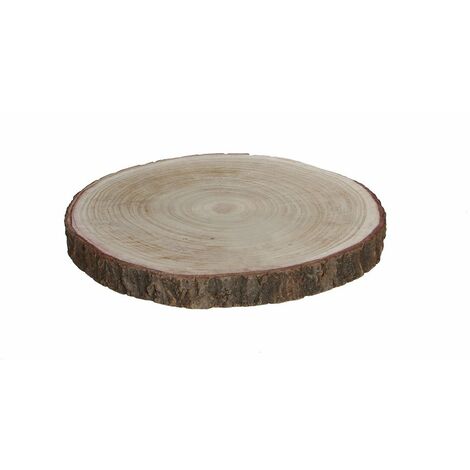  Base Decorativa In Legno Per Tronchi, Altezza 3 Cm