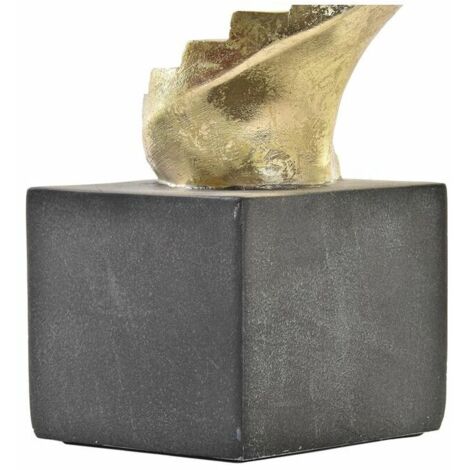  Statua Decorativa DKD Home Decor Dorato Resina Grigio Scuro Scala Moderno (14 X 14 X 41,5 Cm)