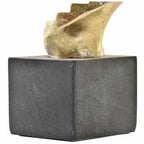  Statua Decorativa DKD Home Decor Dorato Resina Grigio Scuro Scala Moderno (14 X 14 X 41,5 Cm)