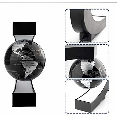  Lampada A Globo A Levitazione Magnetica Galleggiante Creativa Con Globo Terrestre Luminoso Con Luci A LED E Base A Forma Di C Per Dimostrazioni Didattiche Decorazioni Per La Casa E L'ufficio Regalo