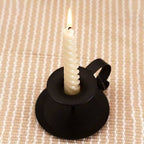  READCLY-Candeliere In Ferro Nero, Candeliere Con Manico Regali Per Feste, Matrimoni, Feste, San Valentino (nero, 1)