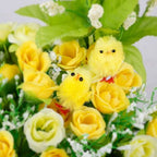  SOEKAVIA 12/36 Pezzi Mini Pulcino Di Pasqua Giocattoli Di Plastica Pulcino Per Bambini Decorazione Pasquale Da 1,5 Pollici