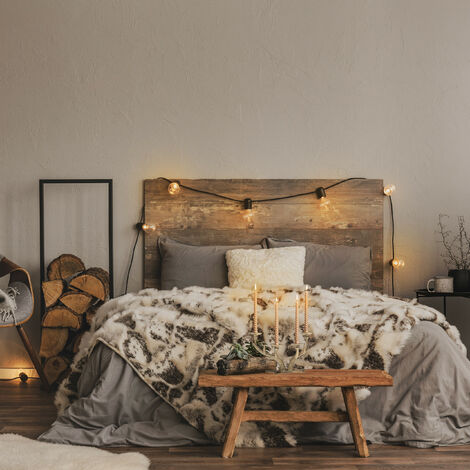  Relaxdays Portacandele A Quattro Bracci, Design A Corna Di Cervo, Candelabro Vintage Per Candele Lunghe, Ghisa, Marrone