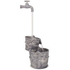  Fontana Decorativa Con Rubinetto E Secchi In Poliresina VidaXL