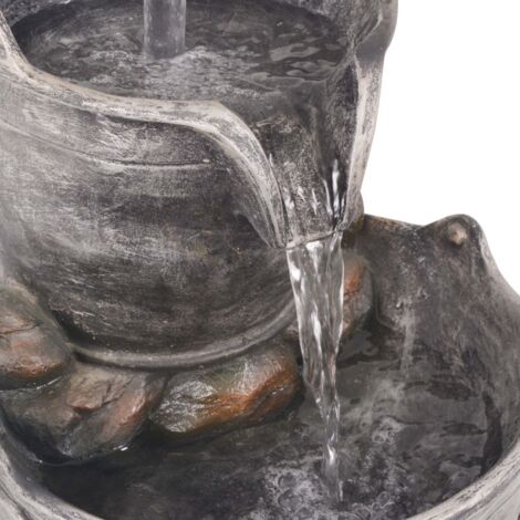  Fontana Decorativa Con Rubinetto E Secchi In Poliresina VidaXL