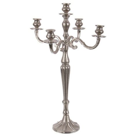  Candelabro Laryn 5Fuochi Argento H70