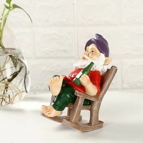  Gnomo Da Giardino Esterno Decorazione Da Giardino Con Statua Da Giardino In Resina Gnomo Da Giardino Umorismo Divertente Per Giardino Domestico All'aperto Bambini Ragazzi Ragazze